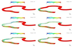آلودگی آب در رودخانه پر پیچ و خم، شبیه سازی با انسیس فلوئنت