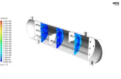 چگالش در کندانسور پوسته و لوله، شبیه سازی با انسیس فلوئنت