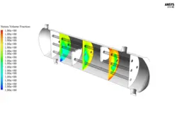 چگالش در کندانسور پوسته و لوله، شبیه سازی با انسیس فلوئنت