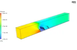 رسوب گذاری در کانال فاضلاب شهری، شبیه سازی با انسیس فلوئنت