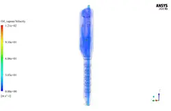 سیستم جداسازی گاز-جامد FCC Riser، شبیه سازی با انسیس فلوئنت