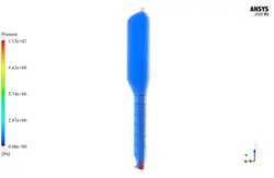 سیستم جداسازی گاز-جامد FCC Riser، شبیه سازی با انسیس فلوئنت