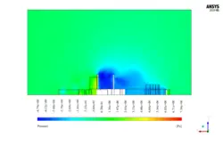 جریان باد پیرامون ساختمان ویلا، شبیه سازی با انسیس فلوئنت