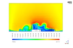 جریان باد پیرامون ساختمان ویلا، شبیه سازی با انسیس فلوئنت