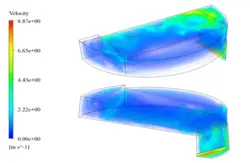 هیدرودینامیک شیرین کننده گاز، شبیه سازی با انسیس فلوئنت