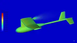 پهپاد RQ-11 Raven ، شبیه سازی با انسیس فلوئنت