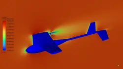 پهپاد RQ-11 Raven ، شبیه سازی با انسیس فلوئنت