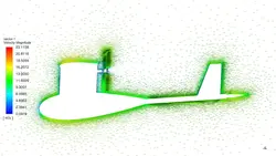 پهپاد RQ-11 Raven ، شبیه سازی با انسیس فلوئنت