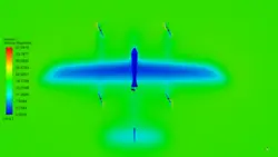 پهپاد VTOL، شبیه سازی با انسیس فلوئنت