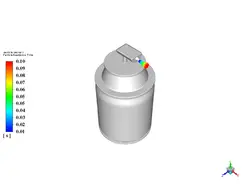 دستگاه اسپری خوشبو کننده هوا، شبیه سازی با انسیس فلوئنت
