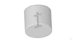 مخزن همزن به روش MRF، شبیه سازی با انسیس فلوئنت