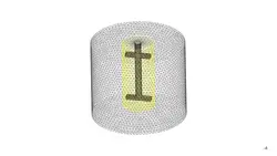 مخزن همزن به روش Mesh Motion، شبیه سازی با انسیس فلوئنت