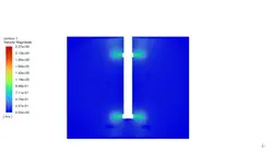 مخزن همزن به روش Mesh Motion، شبیه سازی با انسیس فلوئنت