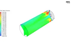 احتراق دو جریانی، شبیه سازی با انسیس فلوئنت
