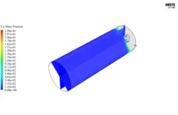 احتراق دو جریانی، شبیه سازی با انسیس فلوئنت