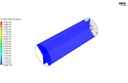 احتراق دو جریانی، شبیه سازی با انسیس فلوئنت