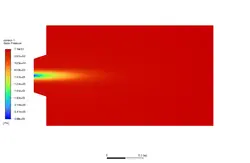 احتراق نیمه پیش آمیخته (تعادل شیمیایی، غیر آدیاباتیک)، شبیه سازی با انسیس فلوئنت