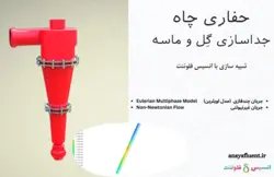حفاری چاه، جداسازی گل و ماسه، شبه سازی با انسیس فلوئنت