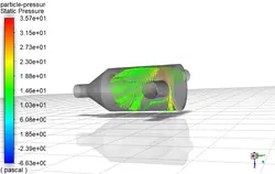 سیکلون Fly Ash، شبیه سازی با انسیس فلوئنت