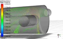 سیکلون Fly Ash، شبیه سازی با انسیس فلوئنت