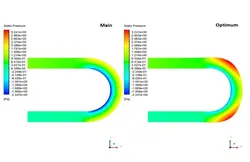 بهینه سازی زانویی با روش RBF، شبیه سازی با انسیس فلوئنت