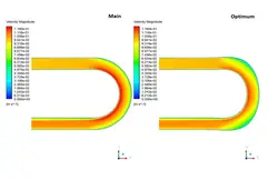 بهینه سازی زانویی با روش RBF، شبیه سازی با انسیس فلوئنت