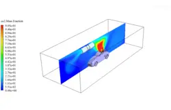 Jet Fan Application in a Tunnel Considering a Car Explosion , CFD Simulation ANSYS Fluent Training