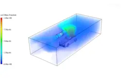 Jet Fan Application in a Tunnel Considering a Car Explosion , CFD Simulation ANSYS Fluent Training