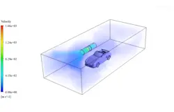 Jet Fan Application in a Tunnel Considering a Car Explosion , CFD Simulation ANSYS Fluent Training