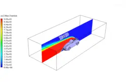 Jet Fan Application in a Tunnel Considering a Car Explosion , CFD Simulation ANSYS Fluent Training