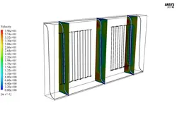 مبدل حرارتی با فین های داخلی، شبیه سازی با انسیس فلوئنت