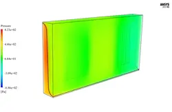 مبدل حرارتی با فین های داخلی، شبیه سازی با انسیس فلوئنت
