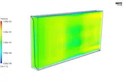 مبدل حرارتی با فین های داخلی، شبیه سازی با انسیس فلوئنت