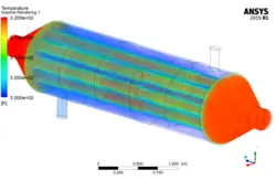 مبدل حرارتی پوسته و لوله، برش بافل، نانوسیال مخلوط، شبیه سازی با انسیس فلوئنت