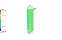 مبدل حرارتی پوسته و لوله عمودی با سدیم مایع، شبیه سازی با انسیس فلوئنت