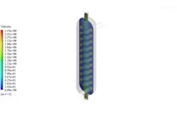 مبدل حرارتی پوسته و لوله عمودی با سدیم مایع، شبیه سازی با انسیس فلوئنت