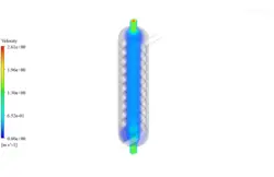 مبدل حرارتی پوسته و لوله عمودی با سدیم مایع، شبیه سازی با انسیس فلوئنت