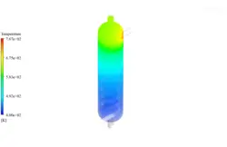 مبدل حرارتی پوسته و لوله عمودی با سدیم مایع، شبیه سازی با انسیس فلوئنت