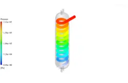 مبدل حرارتی پوسته و لوله عمودی با سدیم مایع، شبیه سازی با انسیس فلوئنت