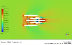 High-Bypass Turbofan Engine CFD Simulation