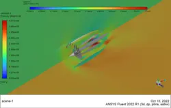 High-Bypass Turbofan Engine CFD Simulation