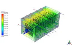 انتقال حرارت مزدوج مبدل حرارتی لوله پره‌دار بیضوی در مقابل فین دایره ای، شبیه سازی با انسیس فلوئنت