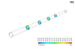 کلکتور خورشیدی PCM، شبیه سازی با انسیس فلوئنت