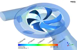 توربین فرانسیس، شبیه سازی با انسیس فلوئنت