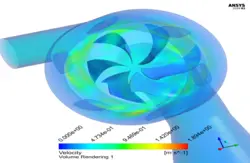 توربین فرانسیس، شبیه سازی با انسیس فلوئنت
