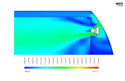 سوخت دیزل در محفظه احتراق توربین گازی، شبیه سازی با انسیس فلوئنت