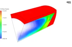 سوخت دیزل در محفظه احتراق توربین گازی، شبیه سازی با انسیس فلوئنت