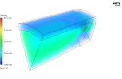 سوخت دیزل در محفظه احتراق توربین گازی، شبیه سازی با انسیس فلوئنت