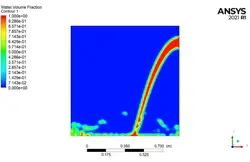 پر کردن مخزن، سه فازی، شبیه سازی با انسیس فلوئنت