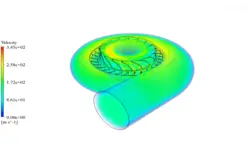 پمپ سانتریفیوژ، شبیه سازی با انسیس فلوئنت